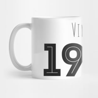 Vintage 1970 black Mug